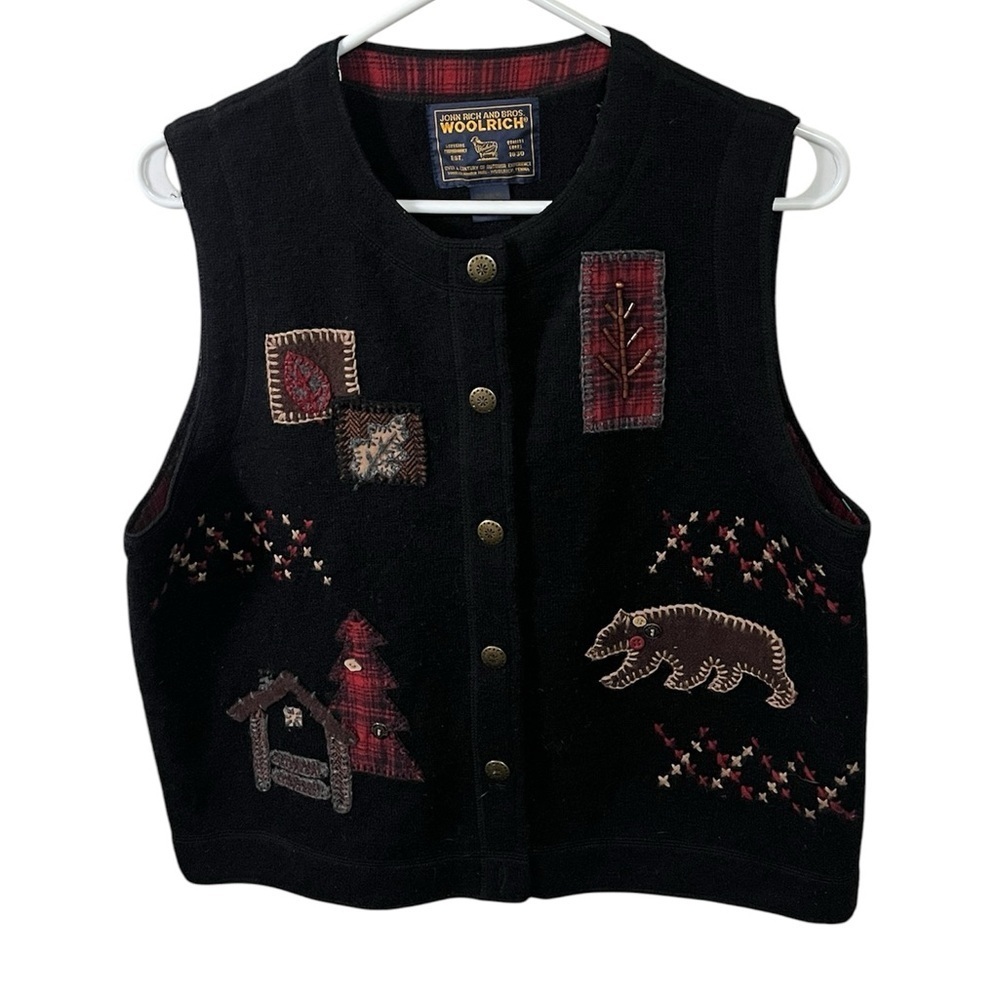 Woolrich Wool Western Vest Sz Small